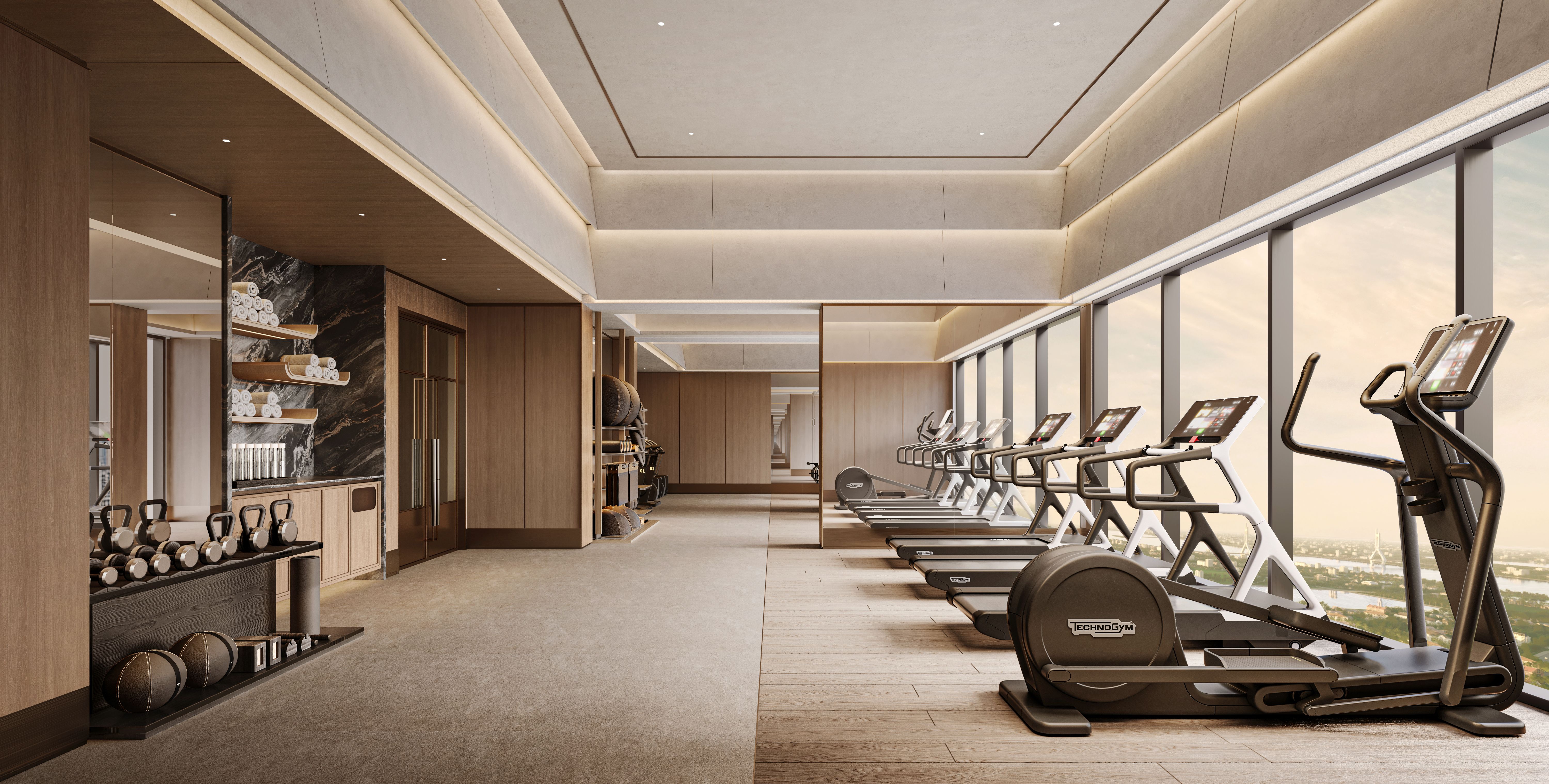 Phòng gym trong hệ tiện ích Lumiere Essence Peak